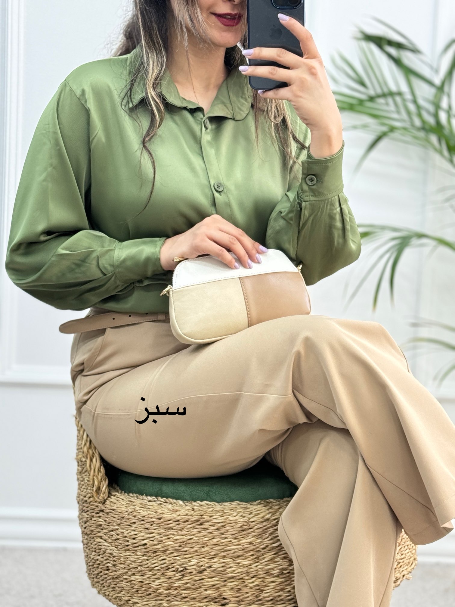 شومیز ساتن پنبه