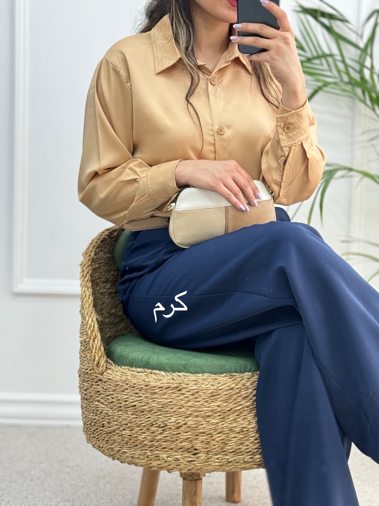 شومیز ساتن پنبه
