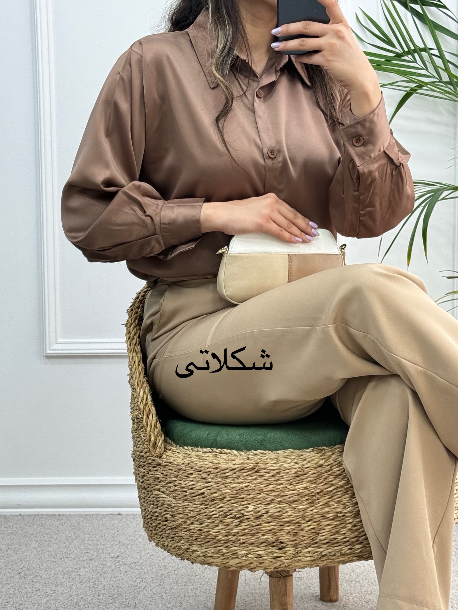 شومیز ساتن پنبه