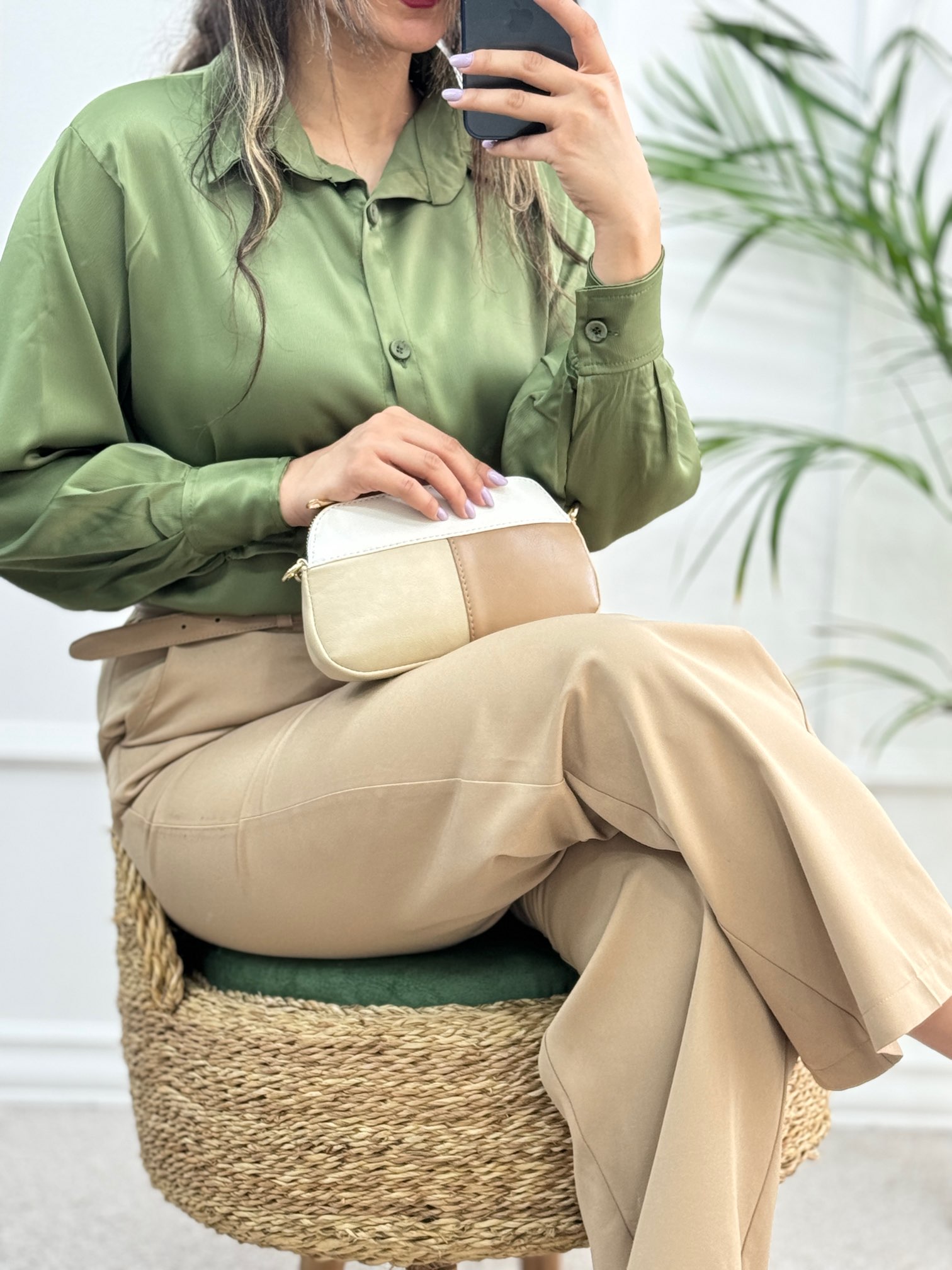 شومیز ساتن پنبه