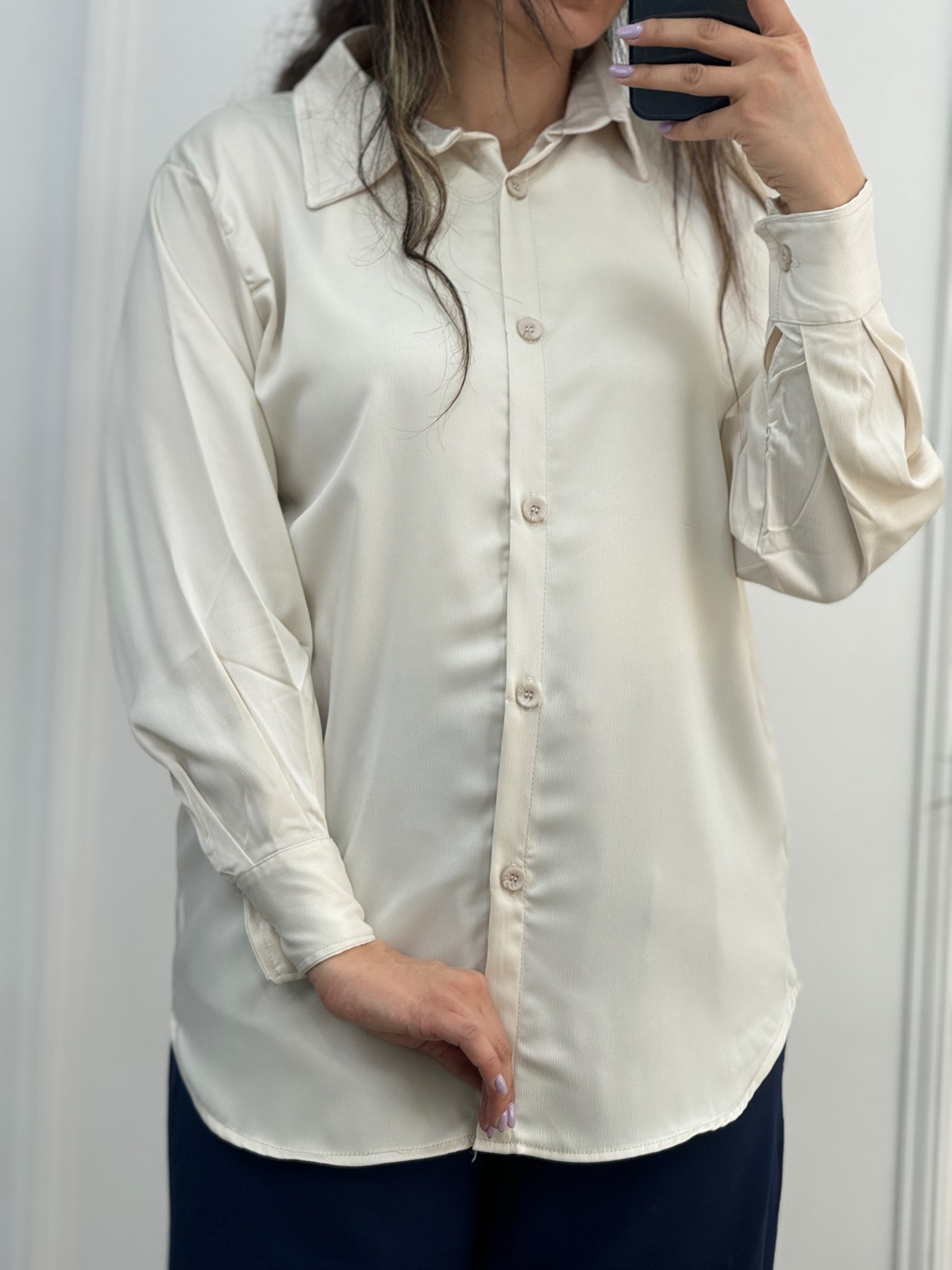 شومیز ساتن پنبه