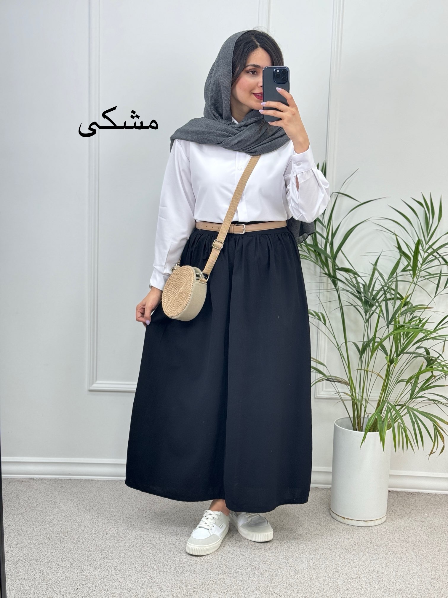دامن لینن زارا