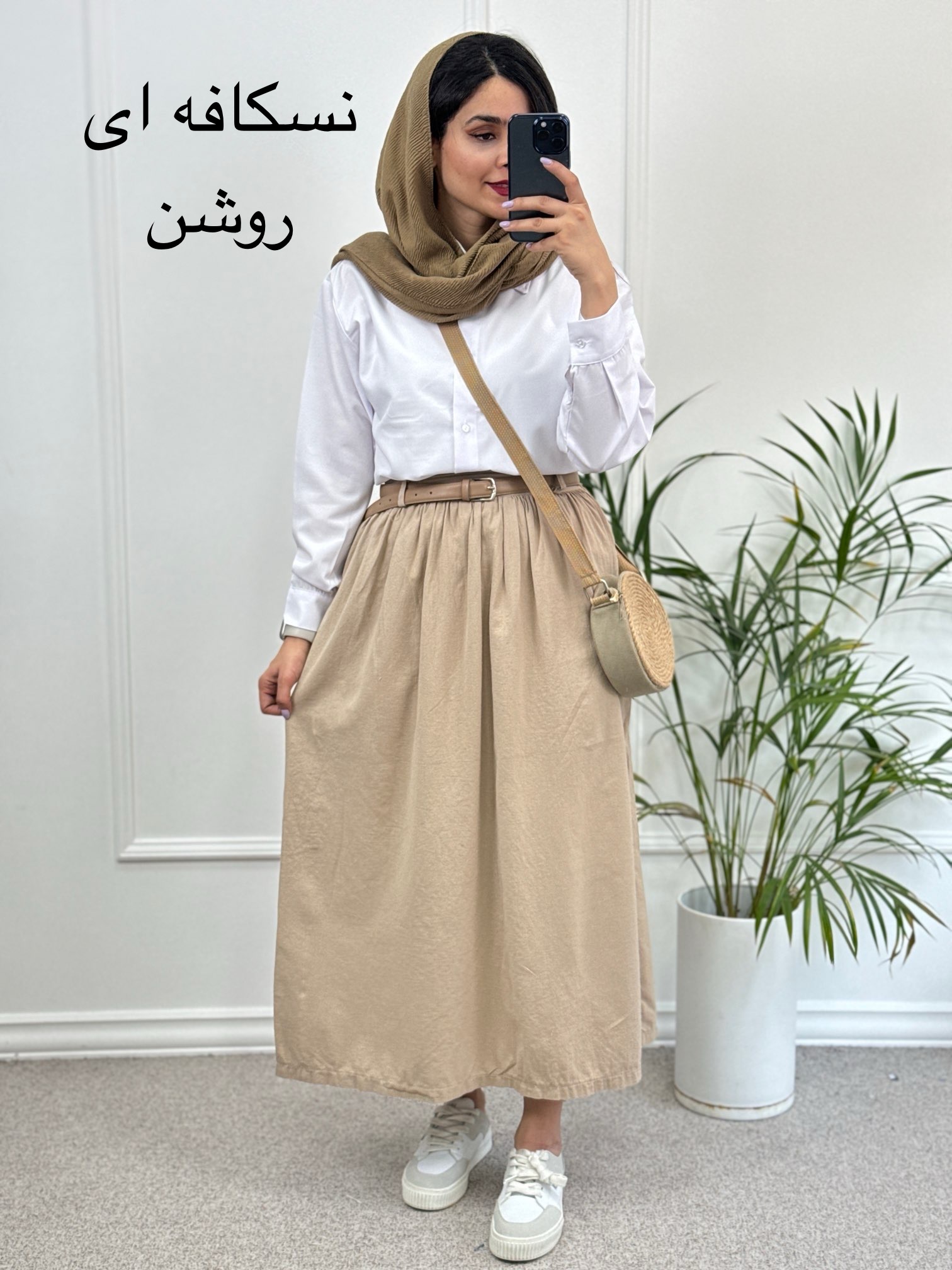 دامن لینن زارا