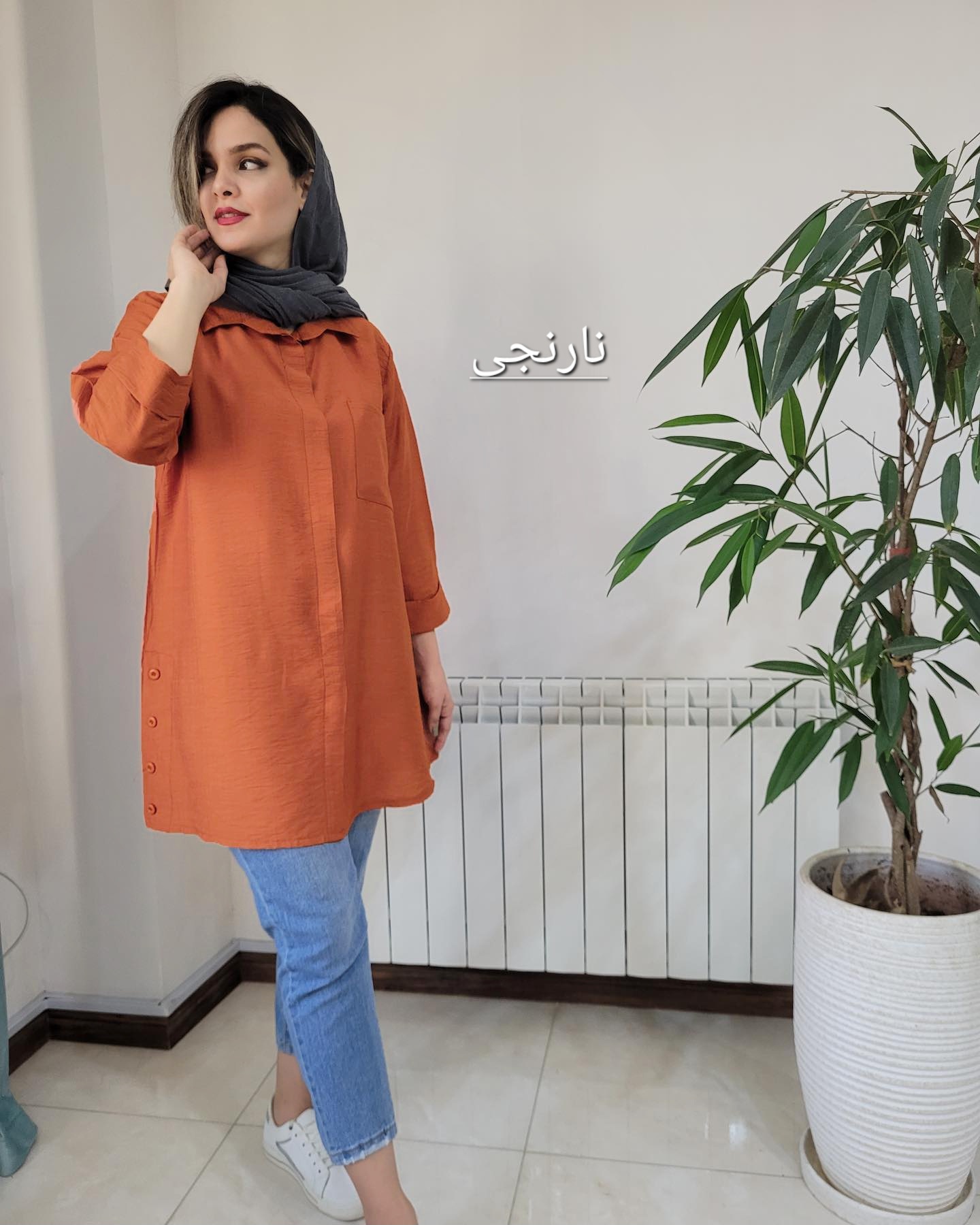 مانتو بلند رها ( دارای ایراد جزئی)