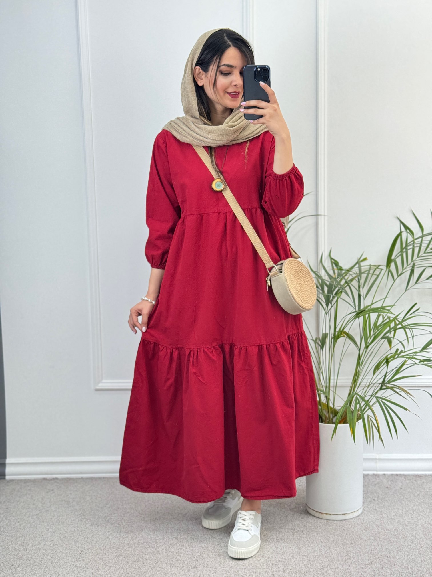 پیراهن مانتویی دریا لینن