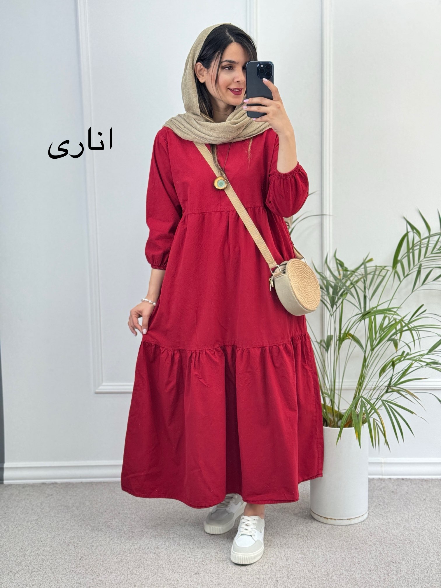 پیراهن مانتویی دریا لینن