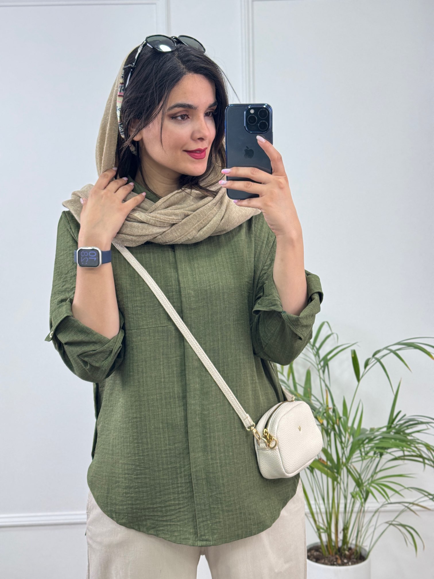 مانتو شومیزی گُلی