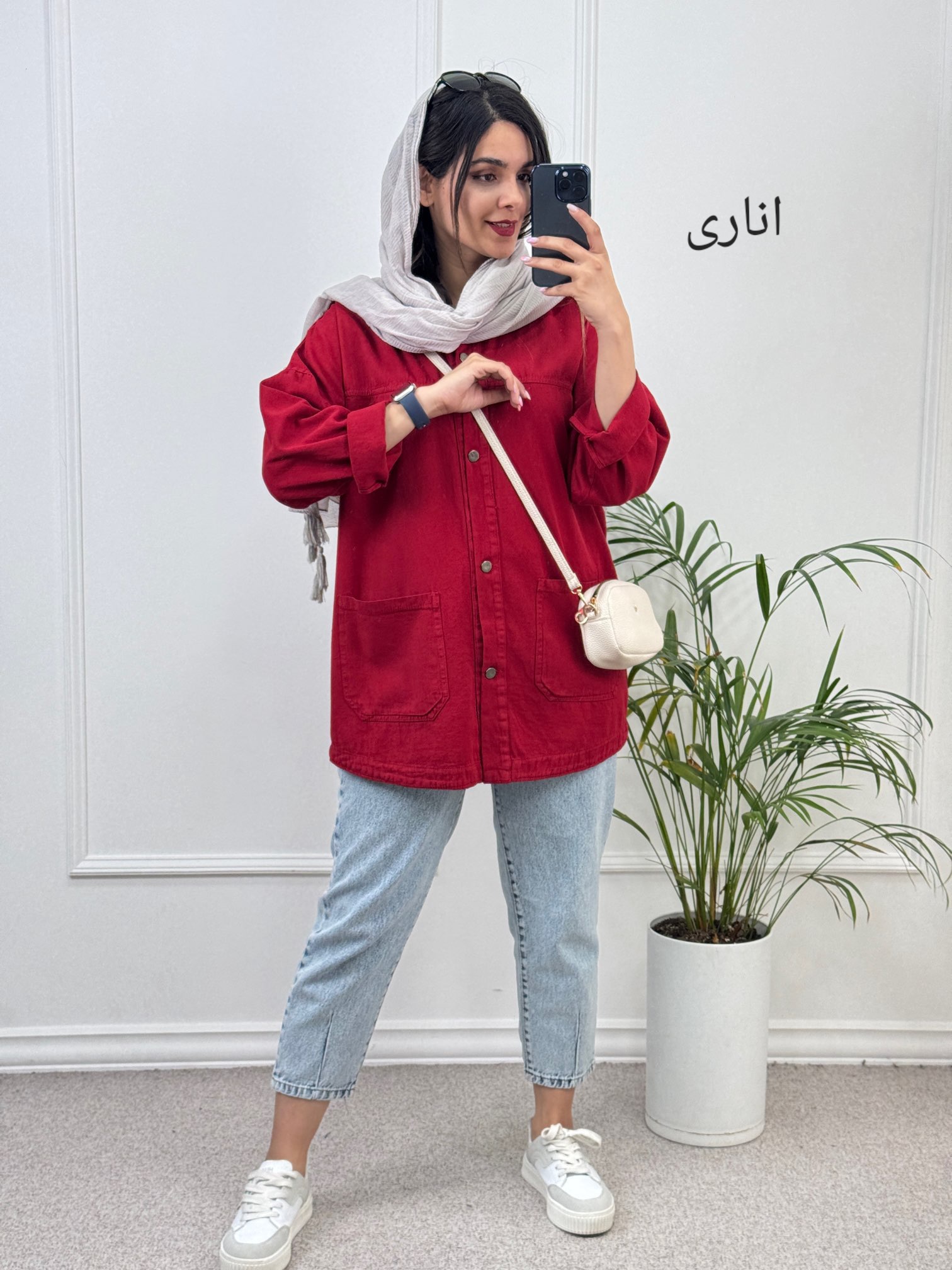مانتو کتان جیب پایین