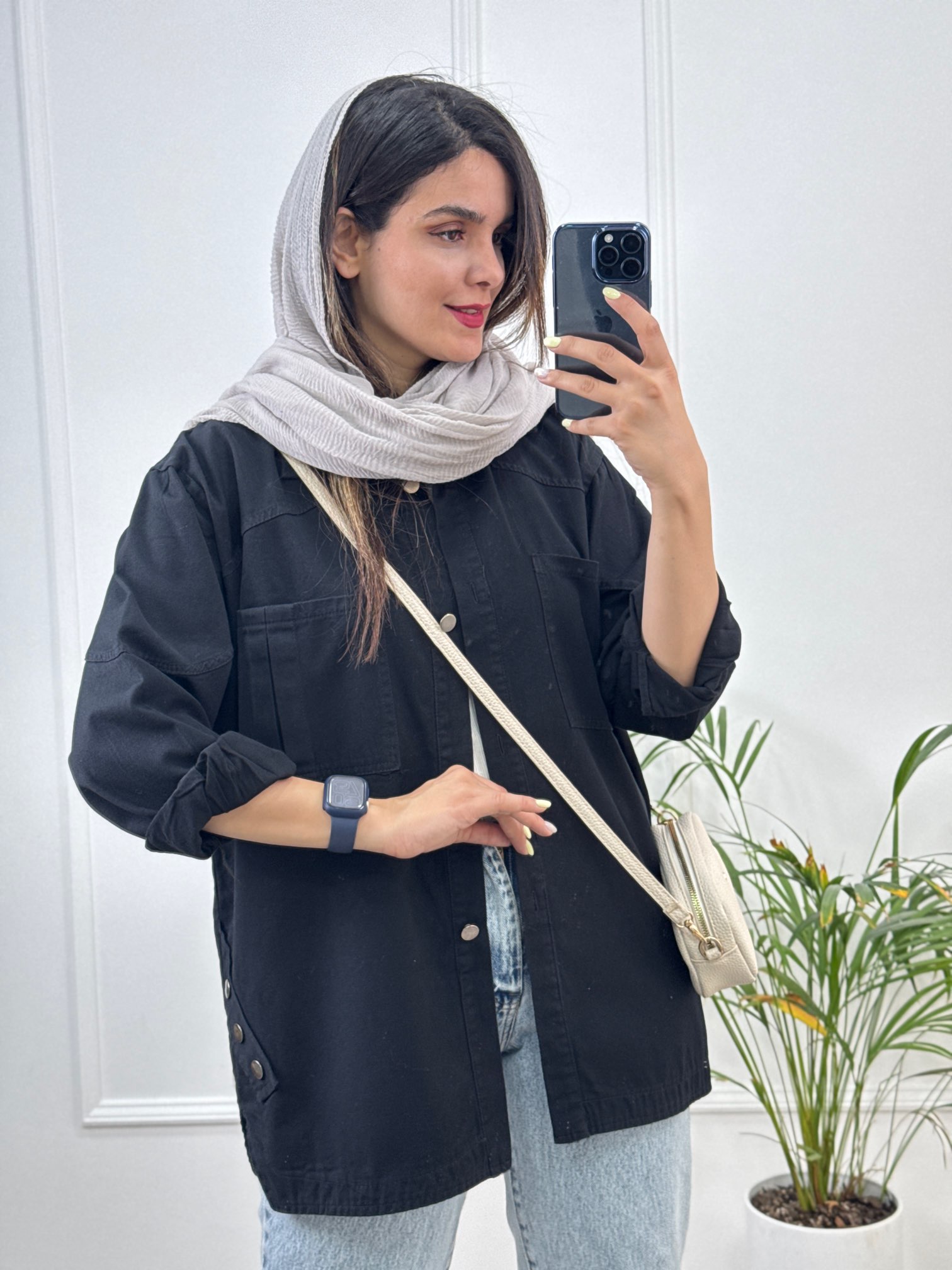 مانتو کتان آیین *