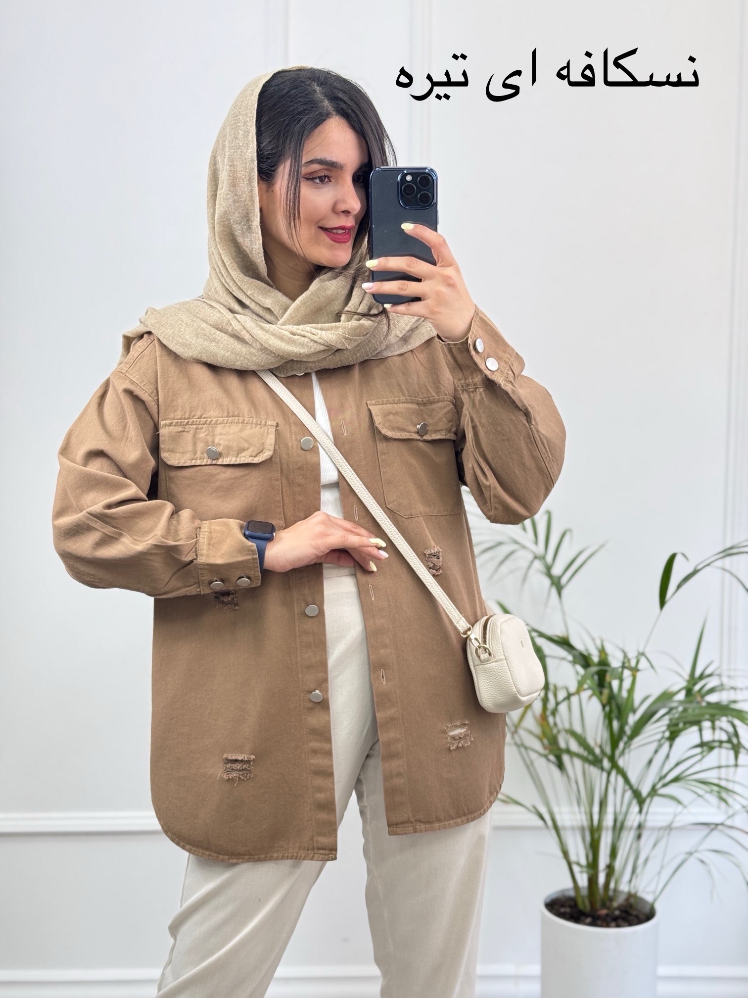 مانتو کتان رونا پلاس +