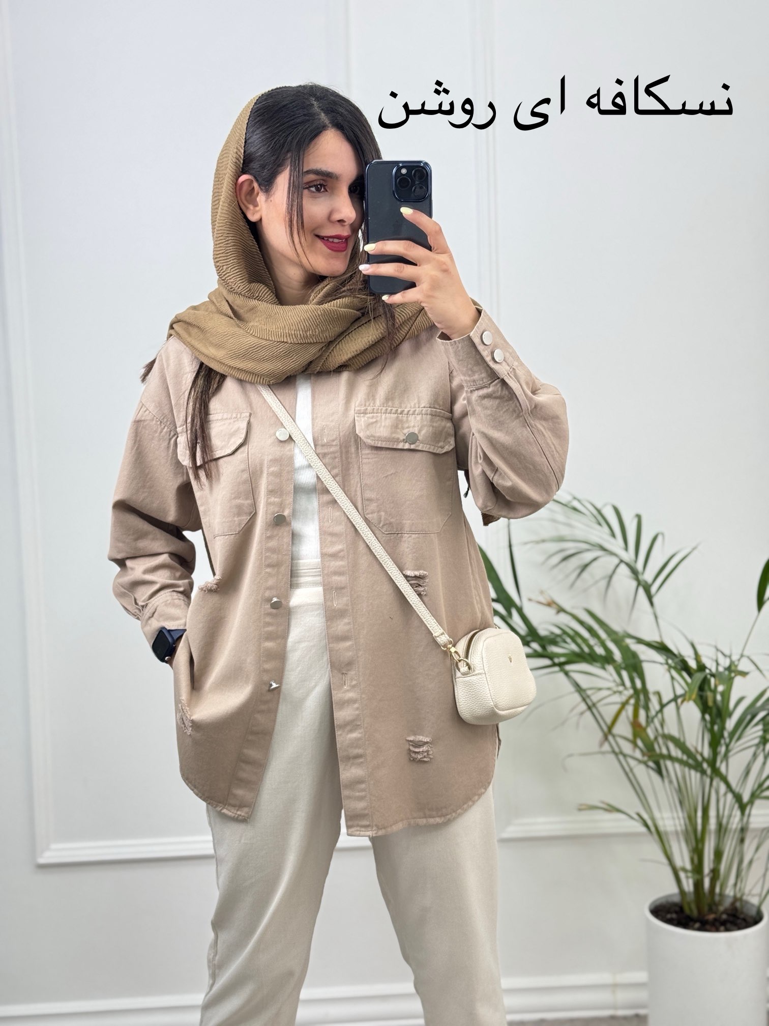 مانتو کتان رونا پلاس +