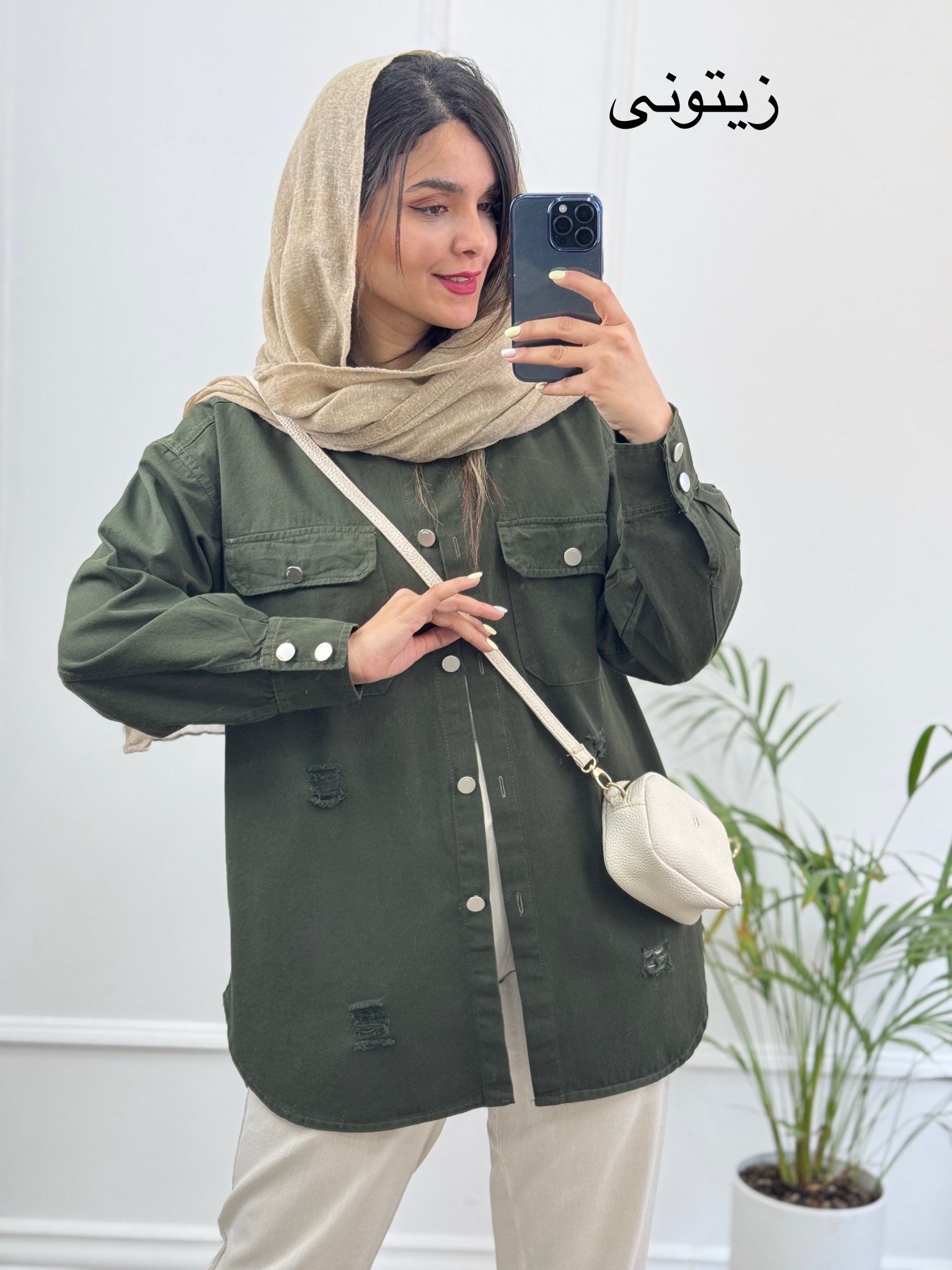مانتو کتان رونا پلاس +
