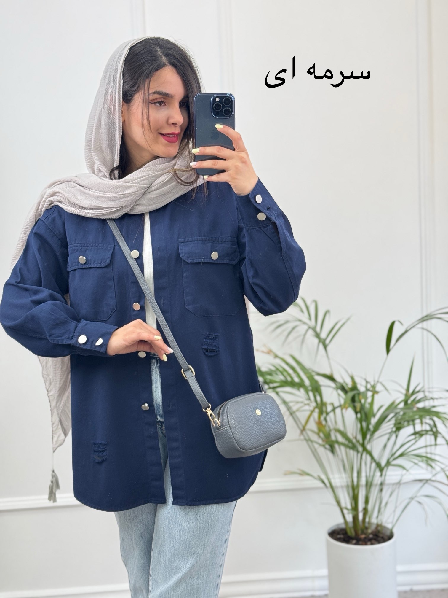 مانتو کتان رونا پلاس +
