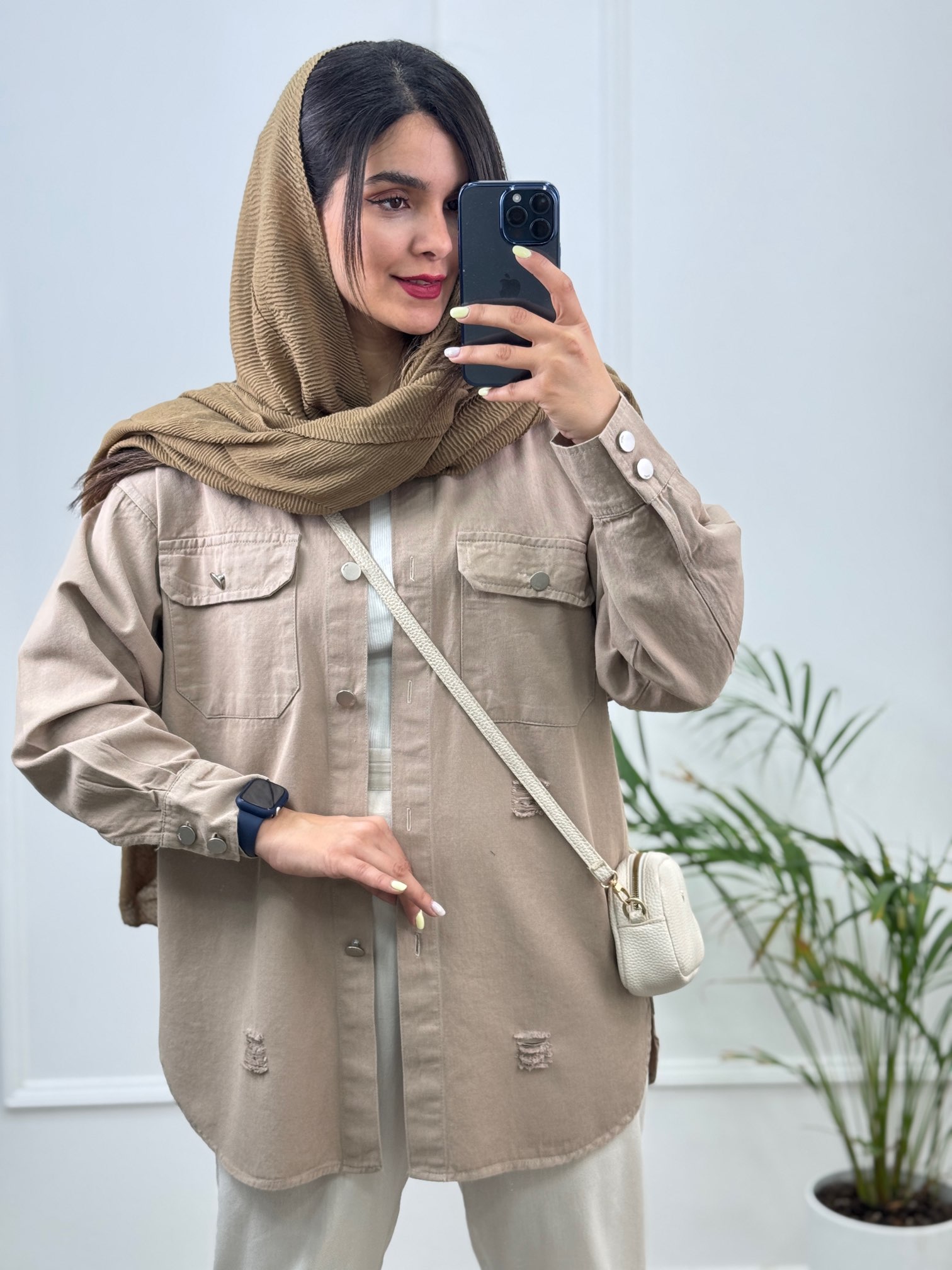 مانتو کتان رونا پلاس +
