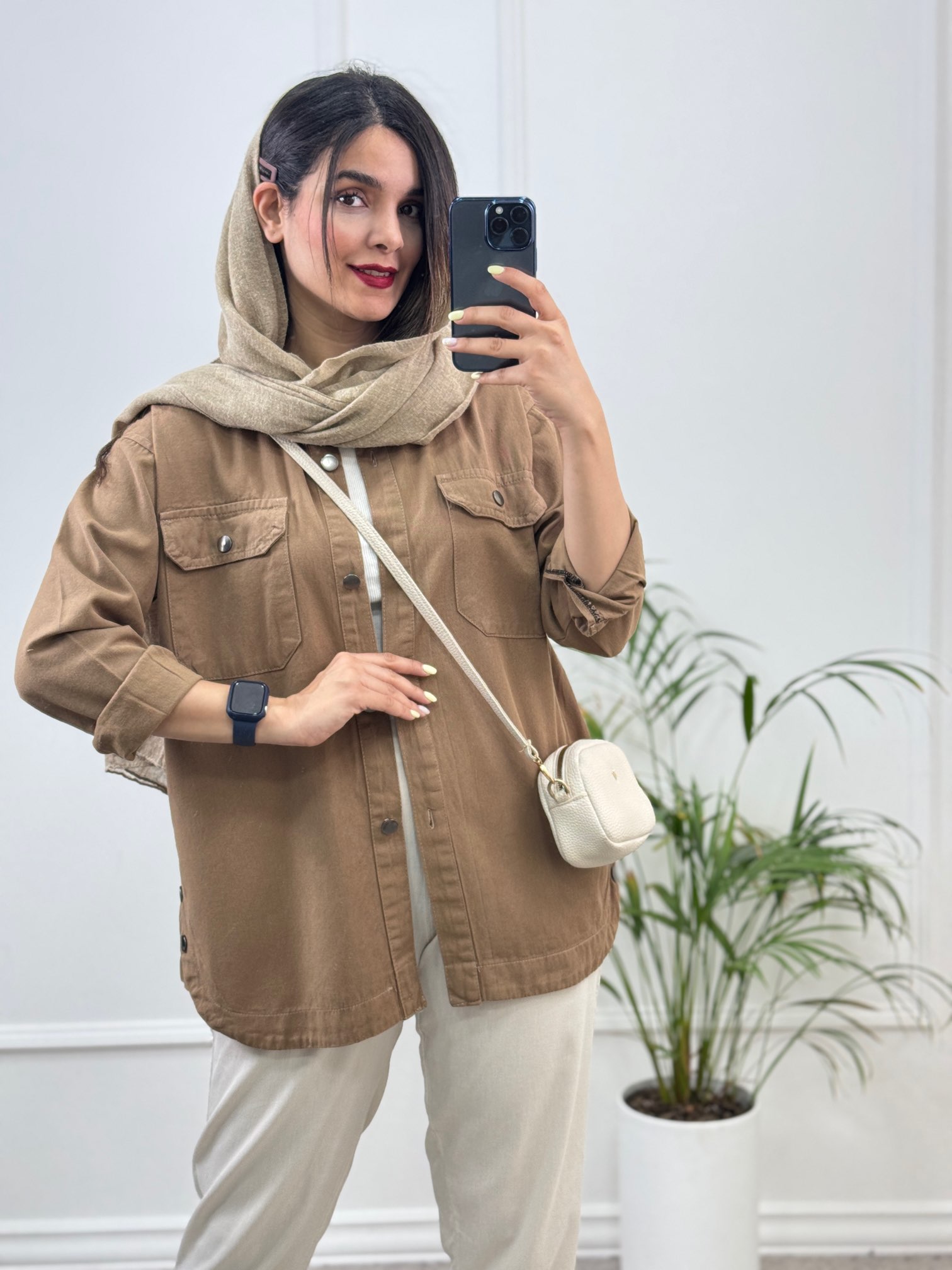مانتو کتان نیکا