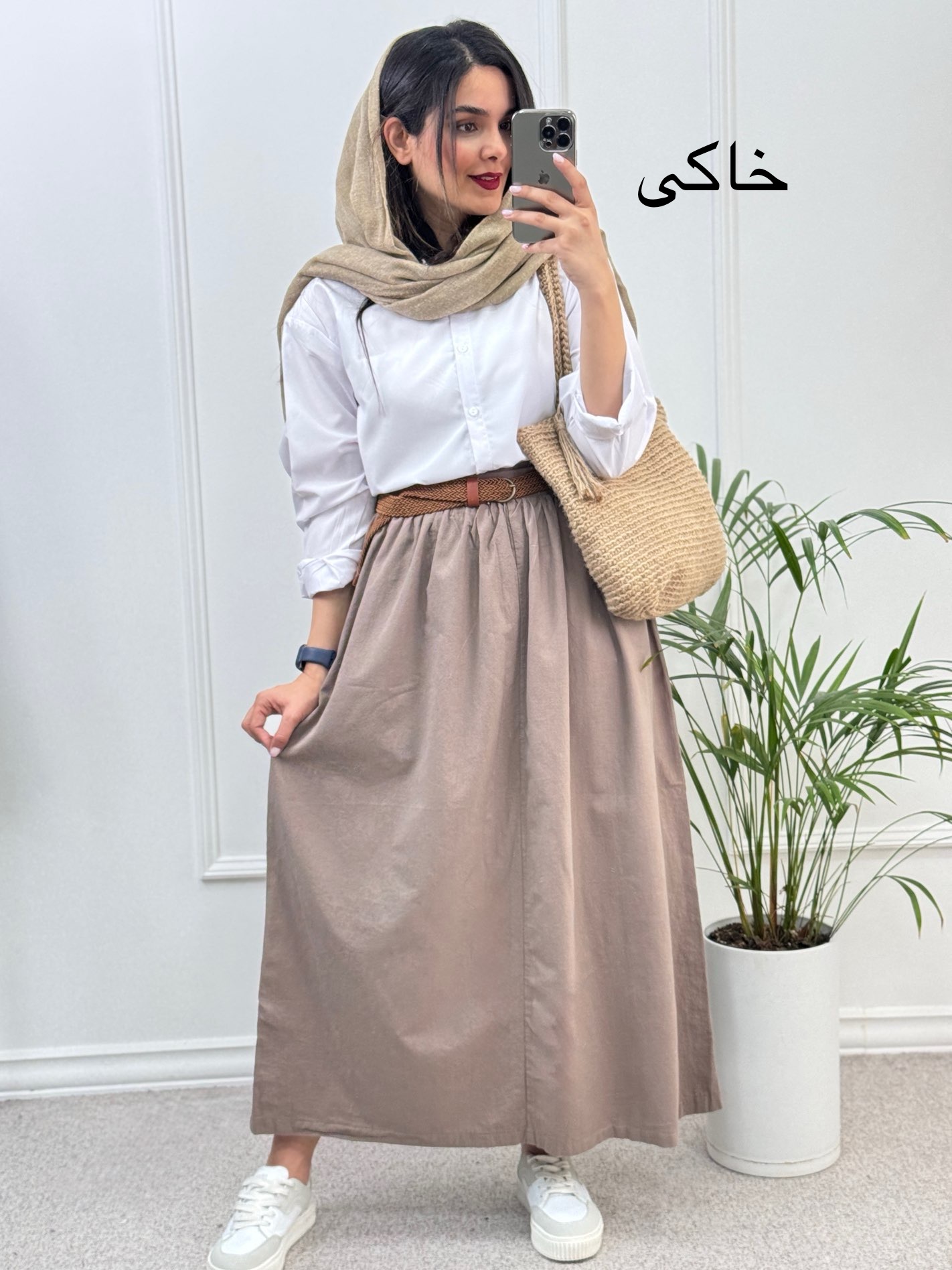 دامن لینن زارا