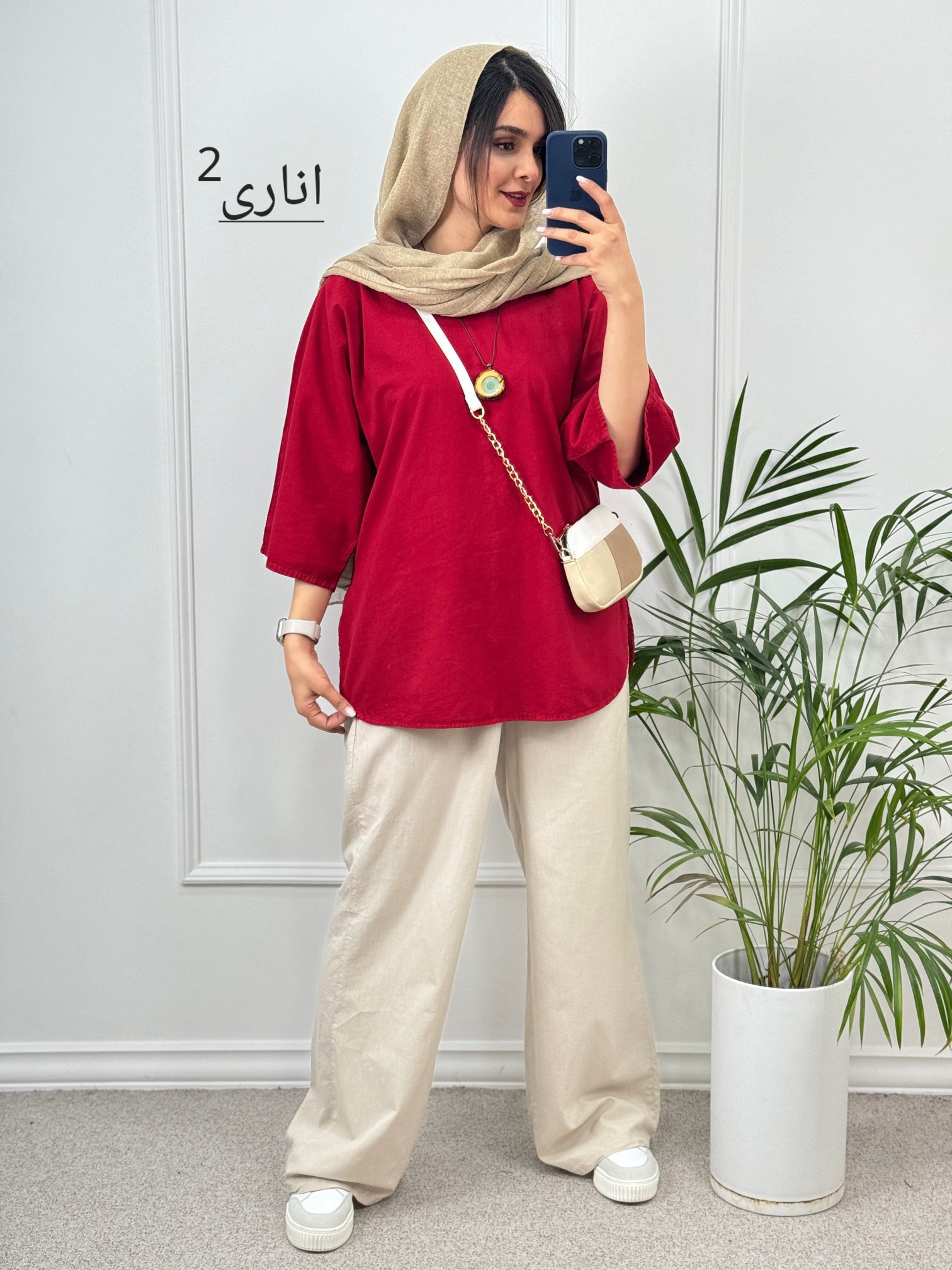 مانتو لینن دلبر( دارای ایراد جزئی )