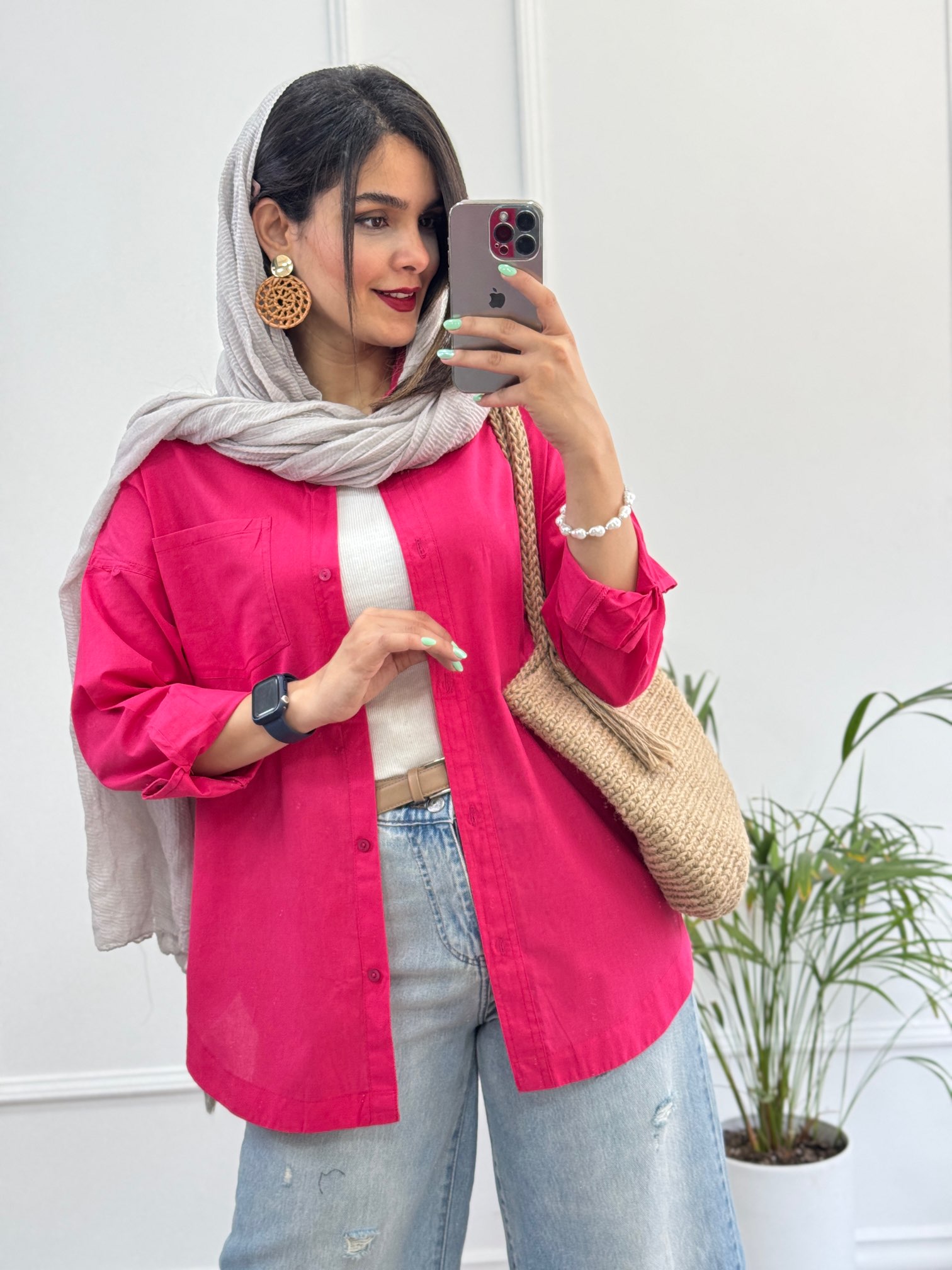 مانتو لینن وارداتی شاپرک