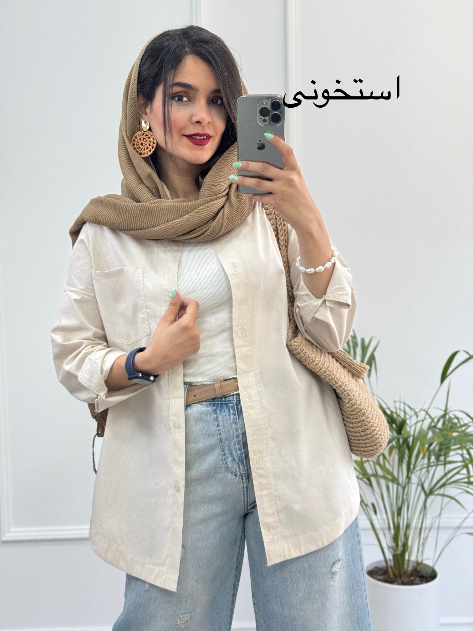 مانتو لینن وارداتی شاپرک
