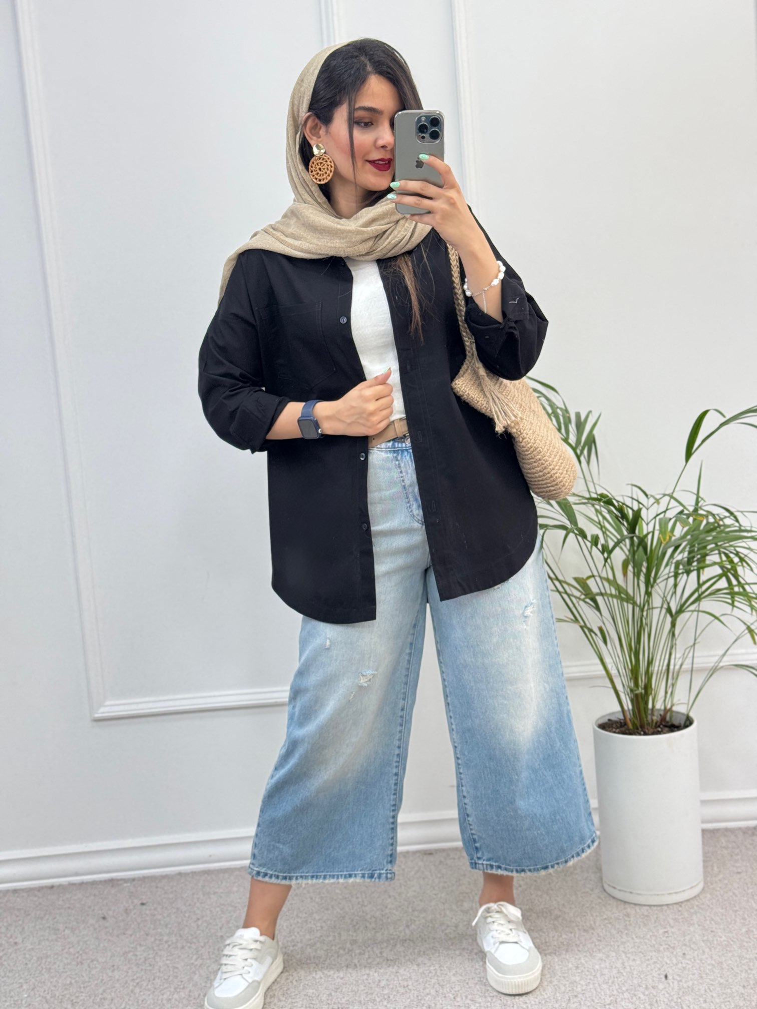 مانتو لینن وارداتی شاپرک
