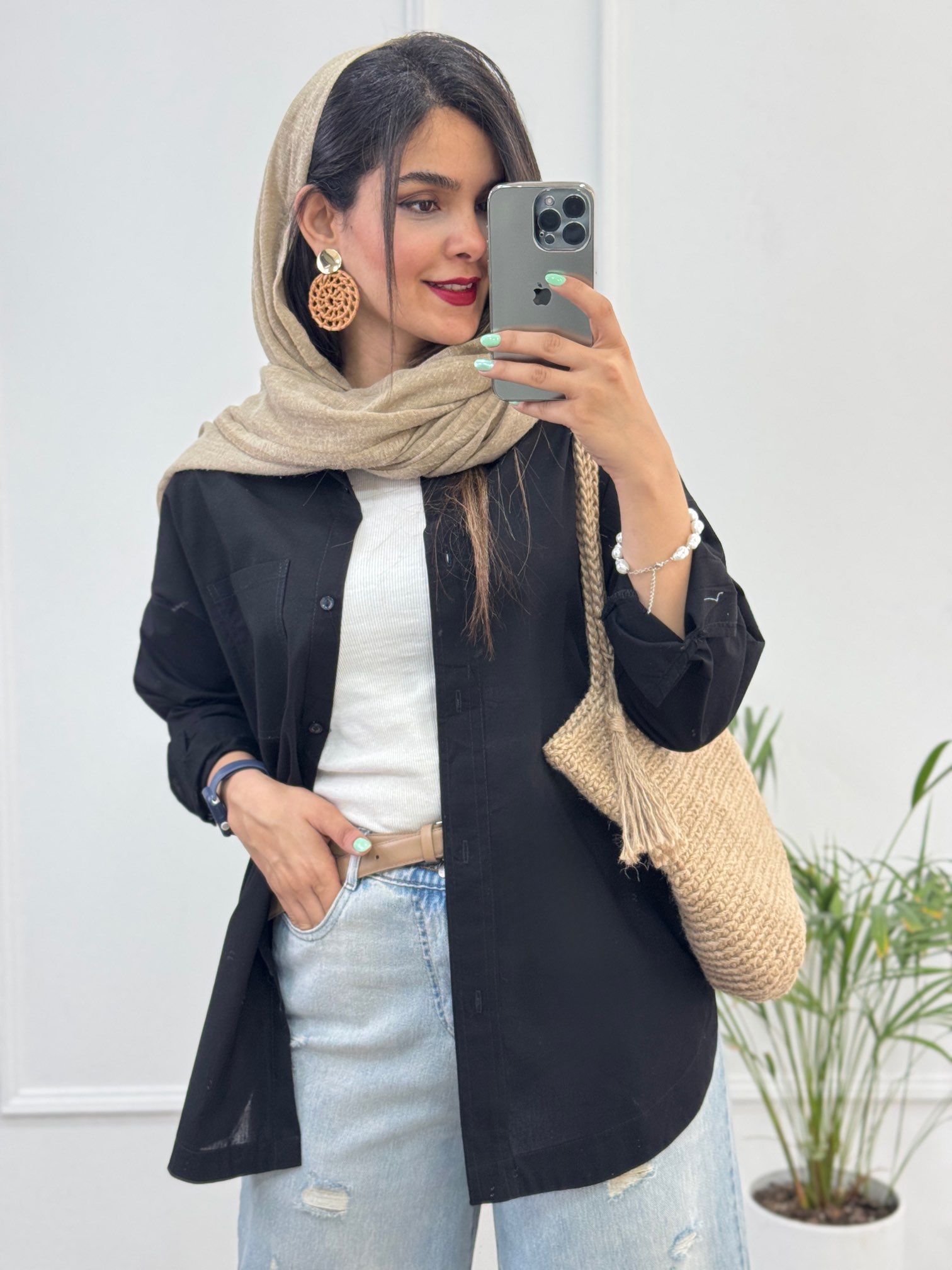 مانتو لینن وارداتی شاپرک