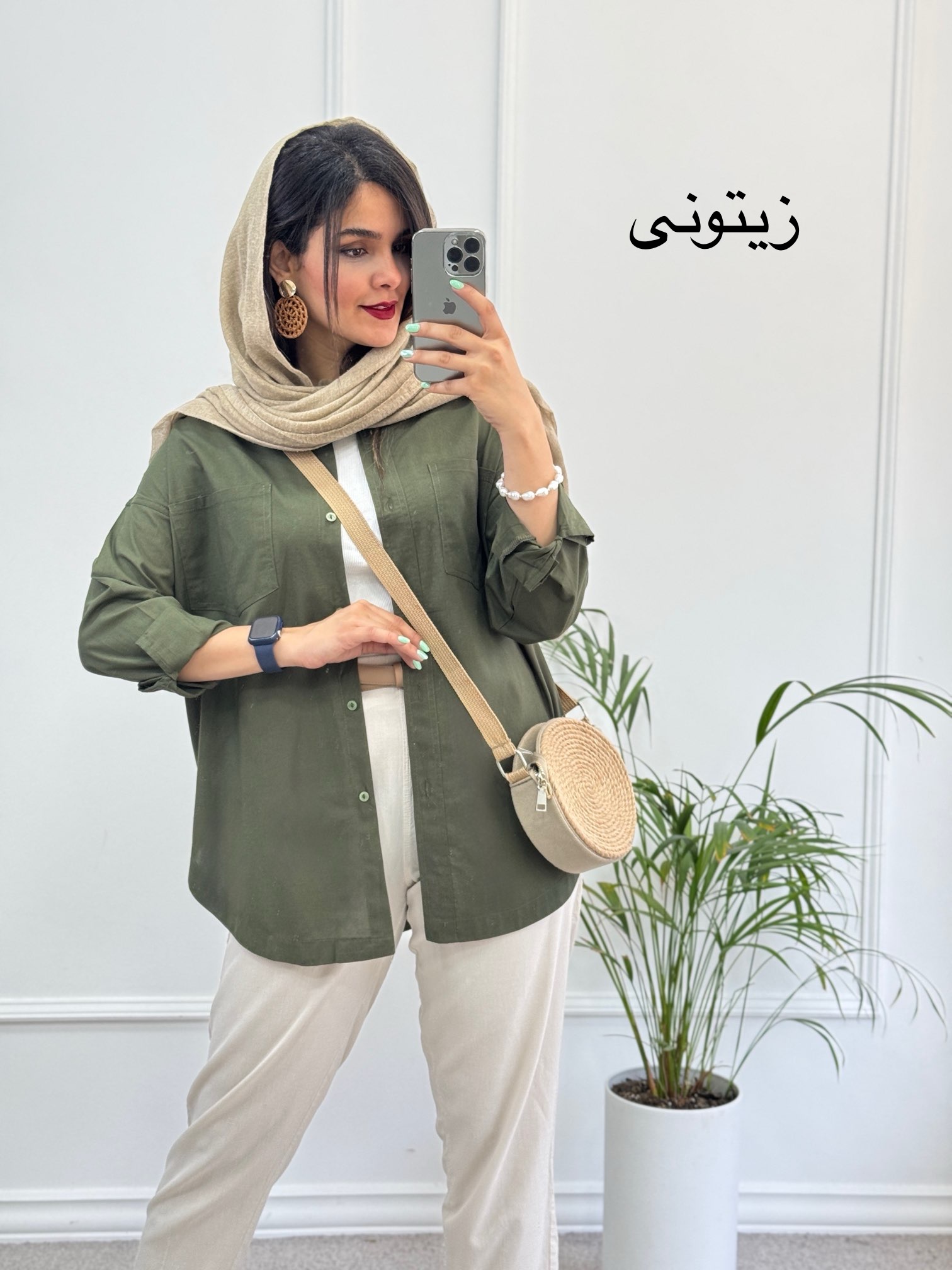مانتو لینن وارداتی شاپرک