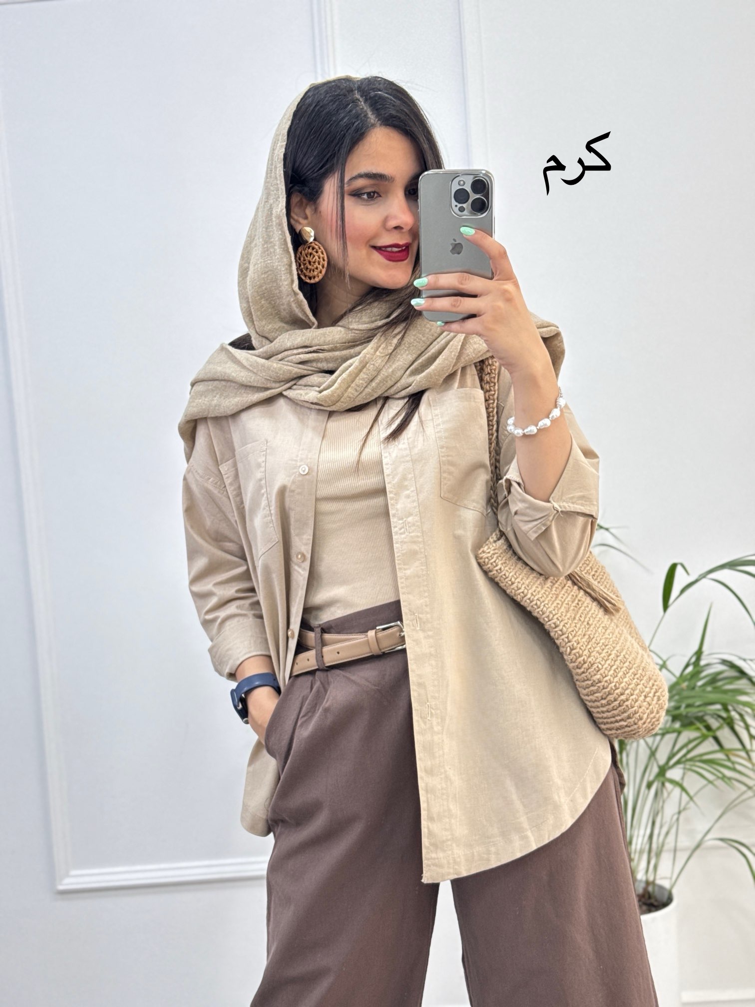مانتو لینن وارداتی شاپرک