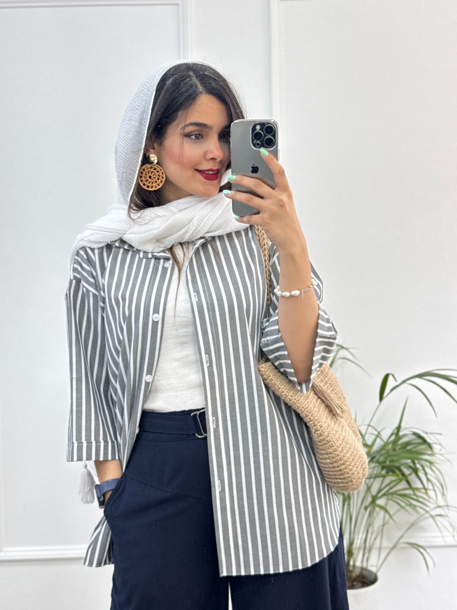 مانتو راه راه نسیم