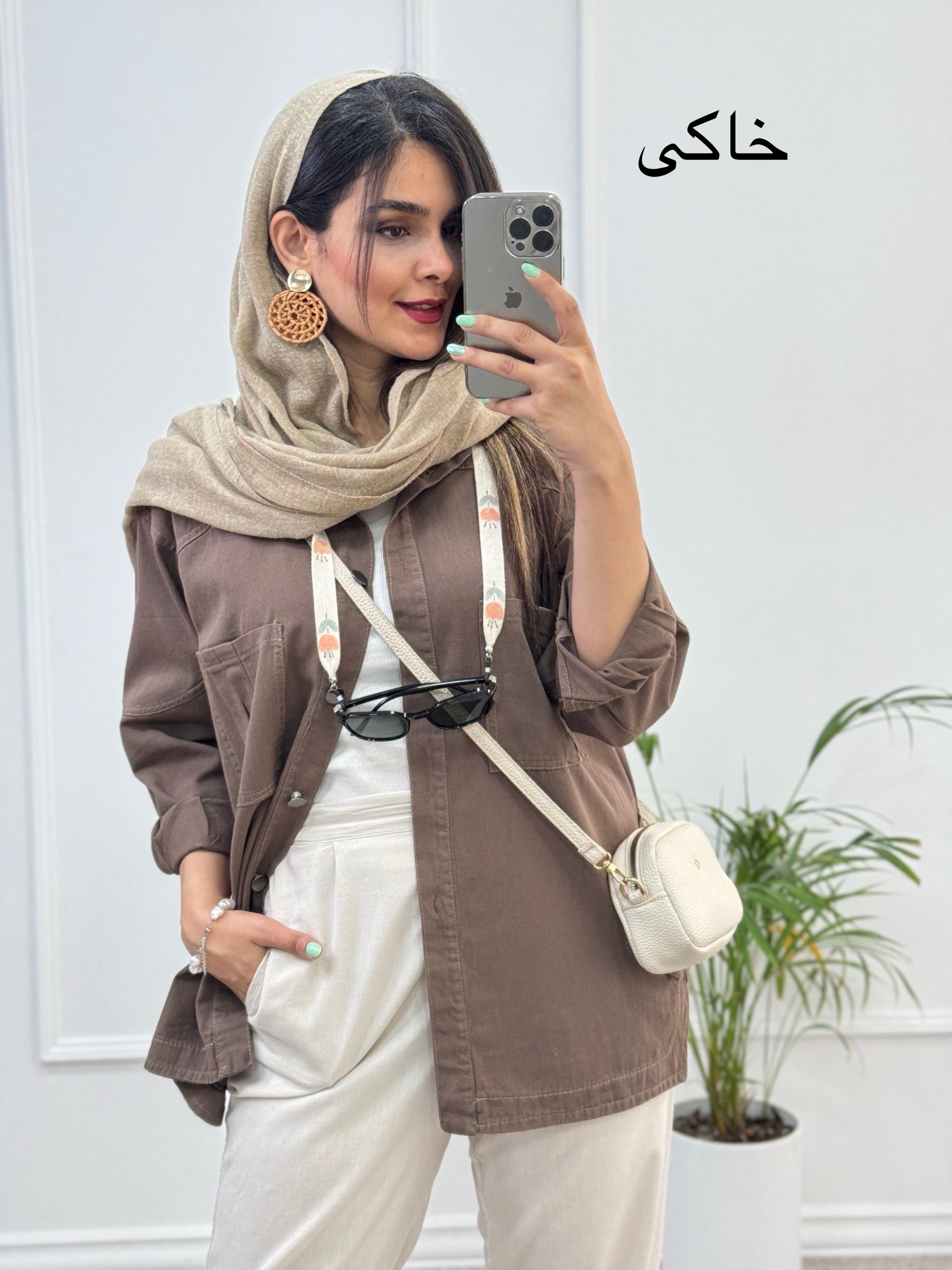 مانتو کتان آیین *