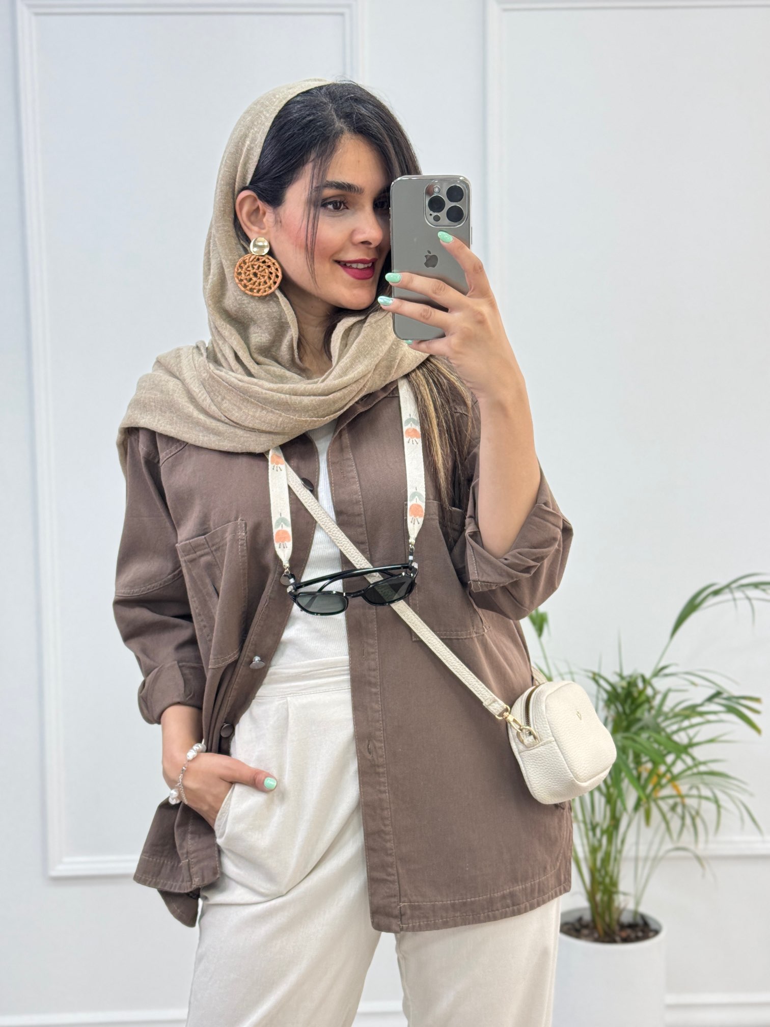 مانتو کتان آیین *