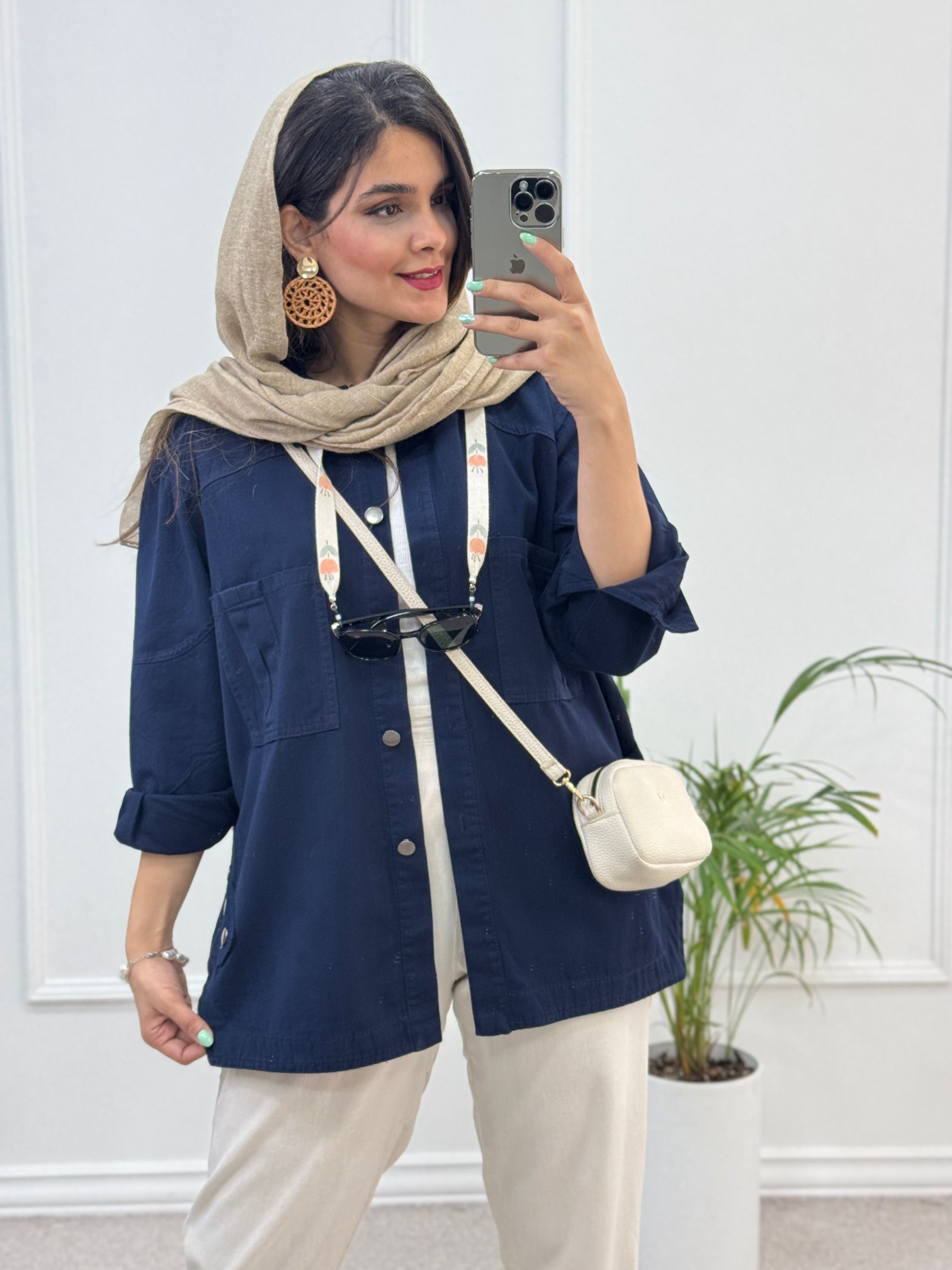 مانتو کتان آیین *