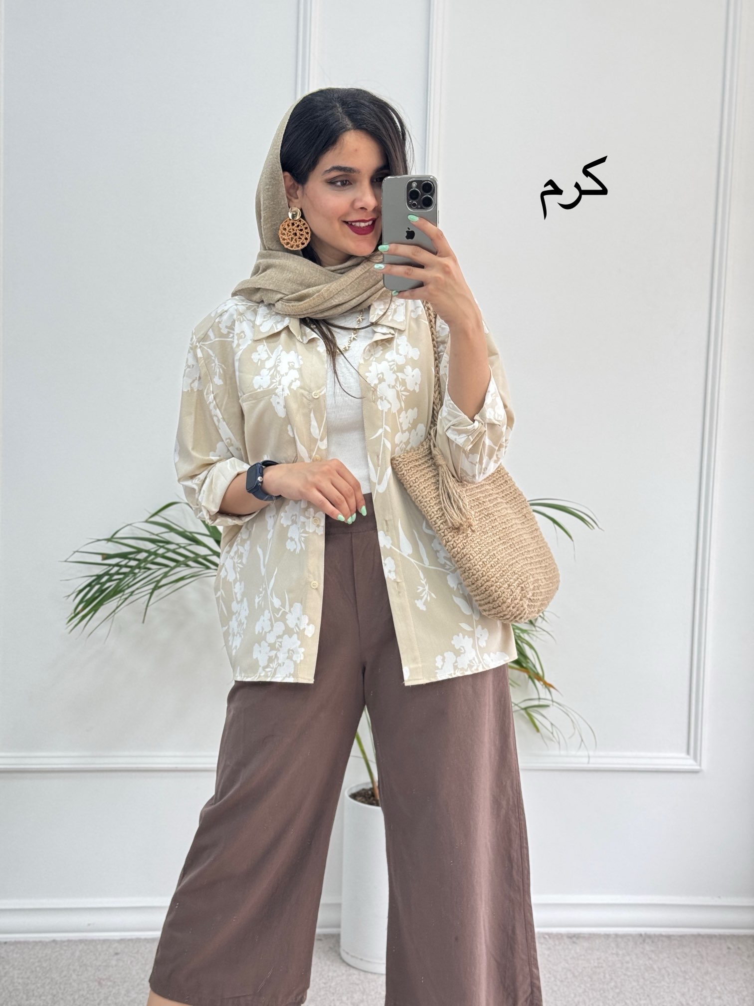 مانتو‌ شومیزی گُلی