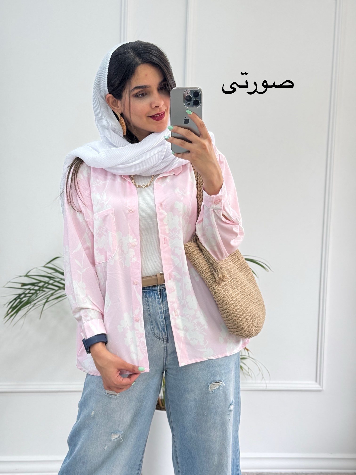 مانتو‌ شومیزی گُلی