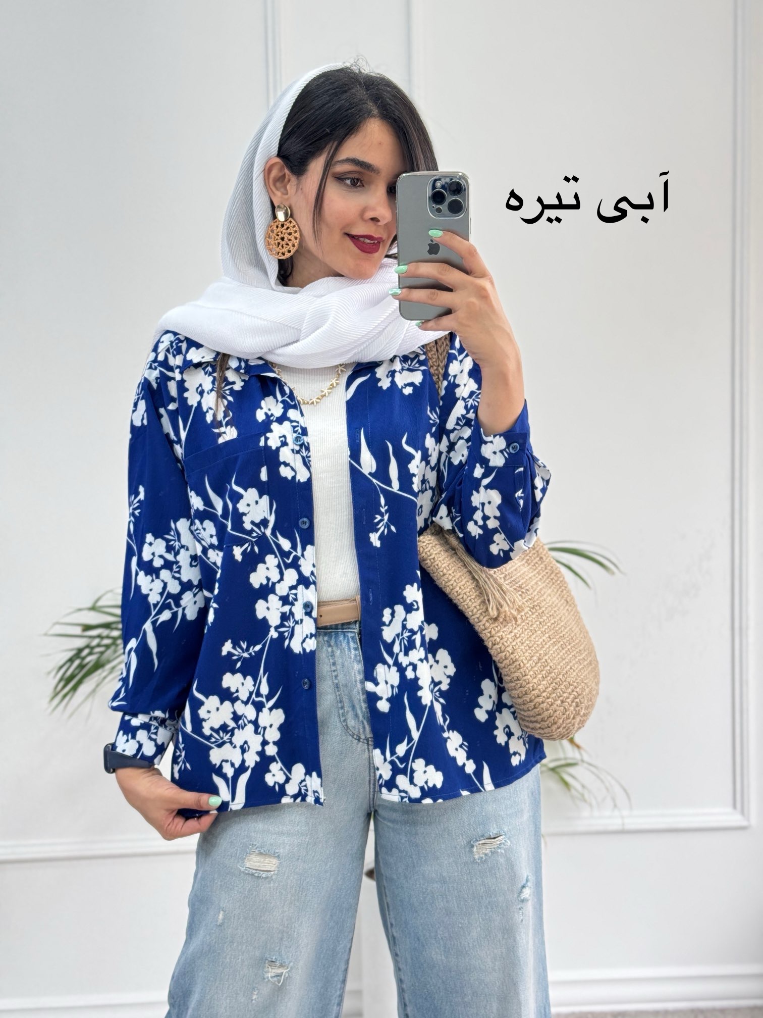 مانتو‌ شومیزی گُلی