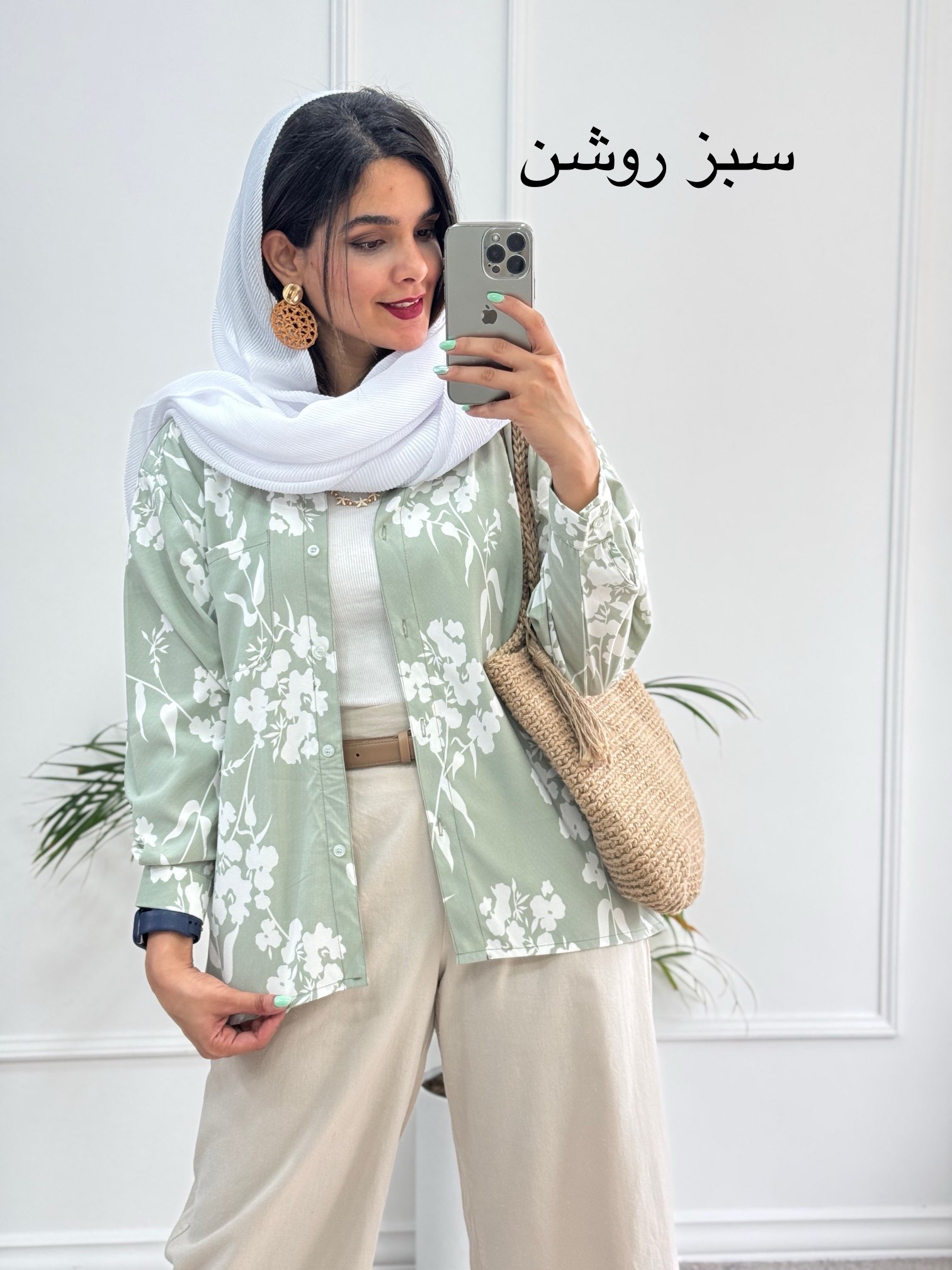 مانتو‌ شومیزی گُلی