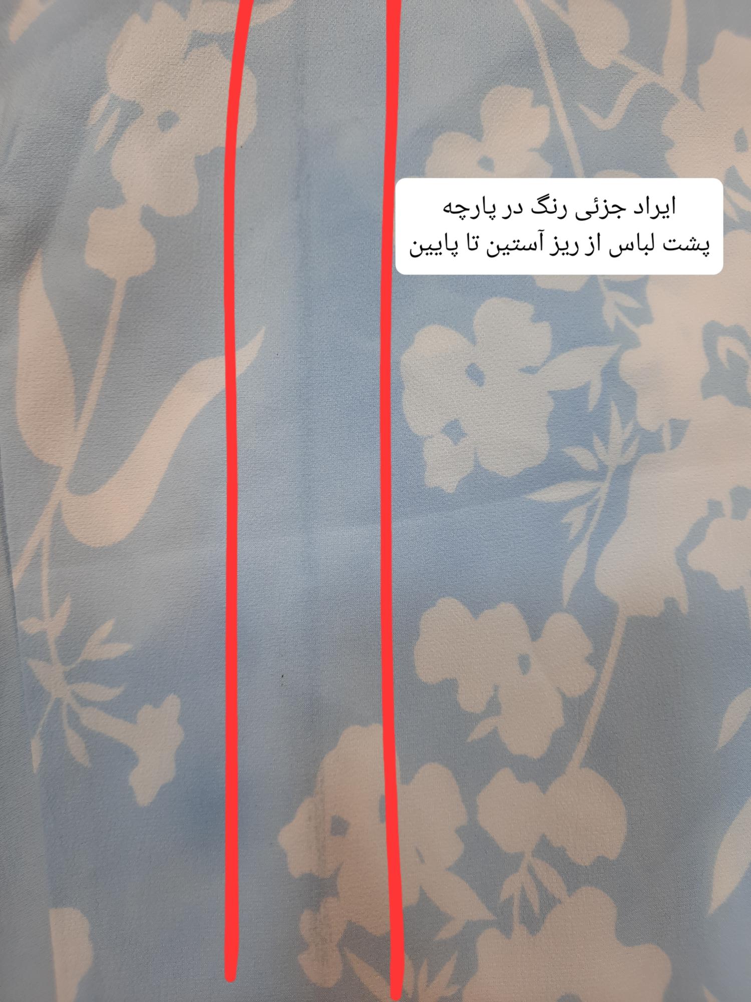 مانتو شومیزی گُلی ( دارای ایراد جزئی )