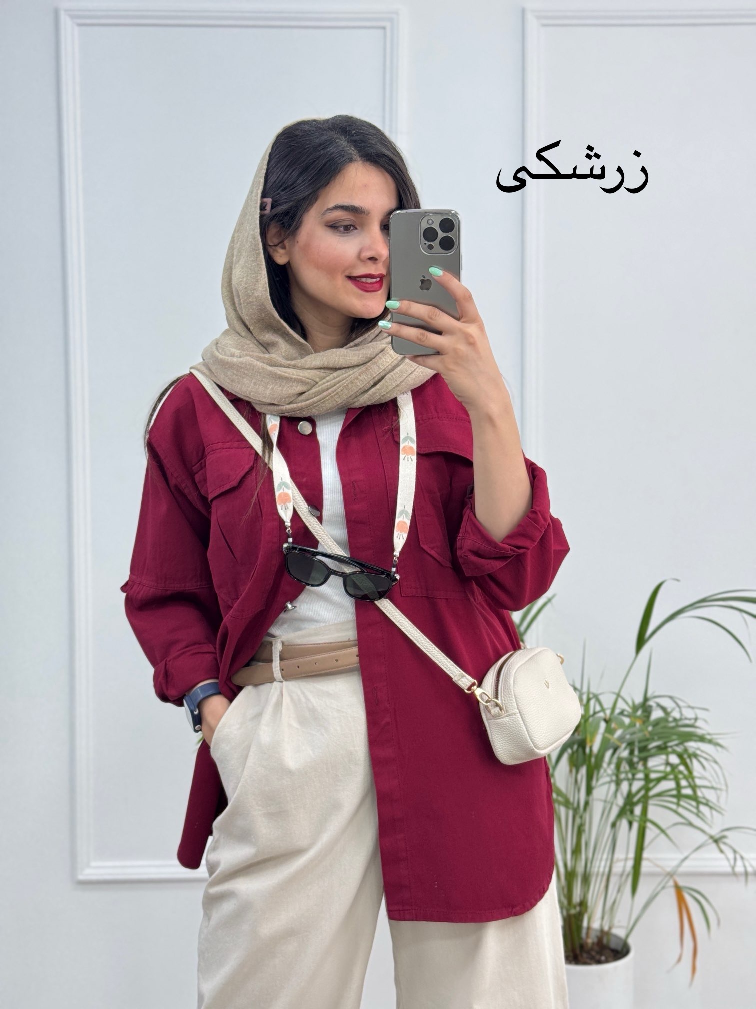 مانتو کتان ساتین
