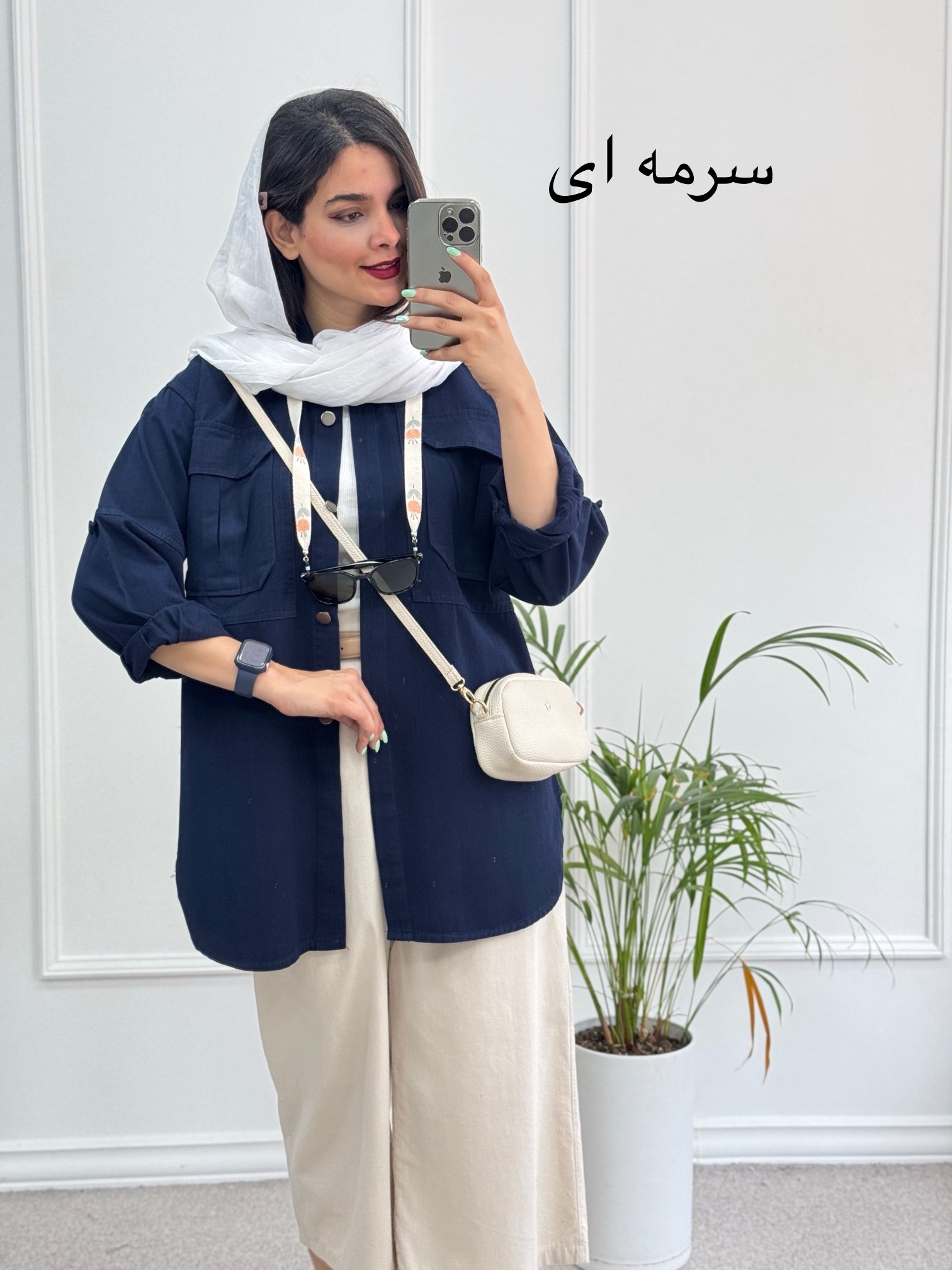 مانتو کتان ساتین