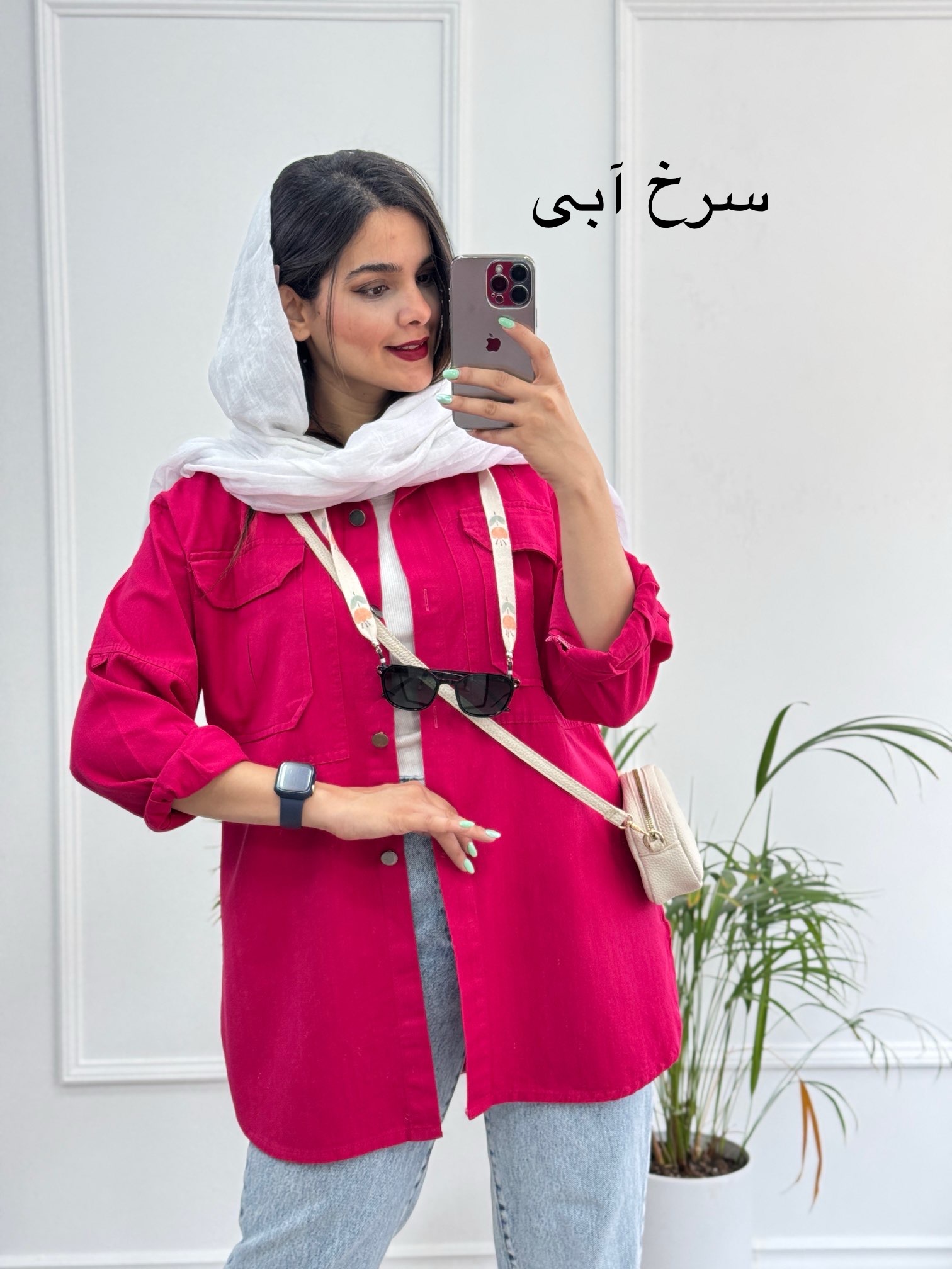 مانتو کتان ساتین