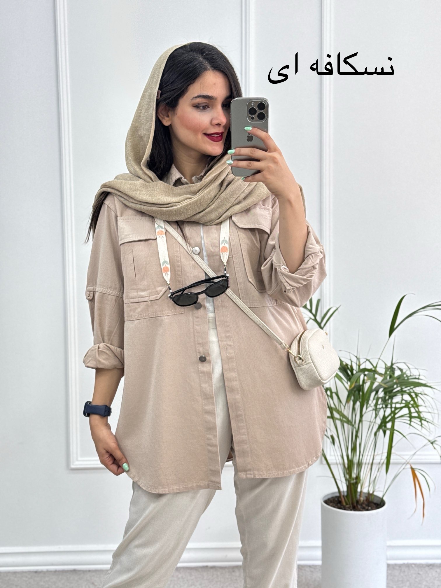 مانتو کتان ساتین