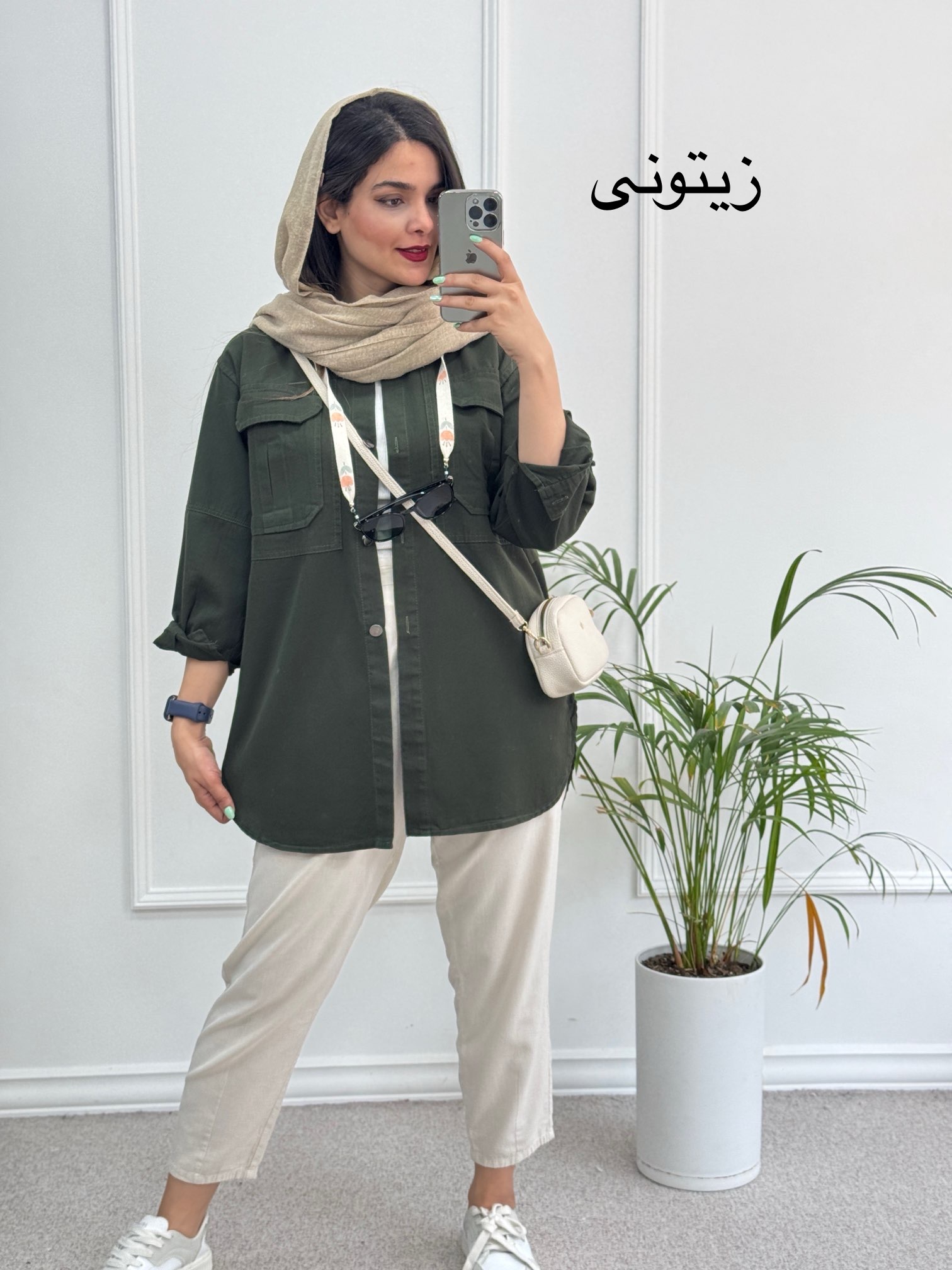 مانتو کتان ساتین